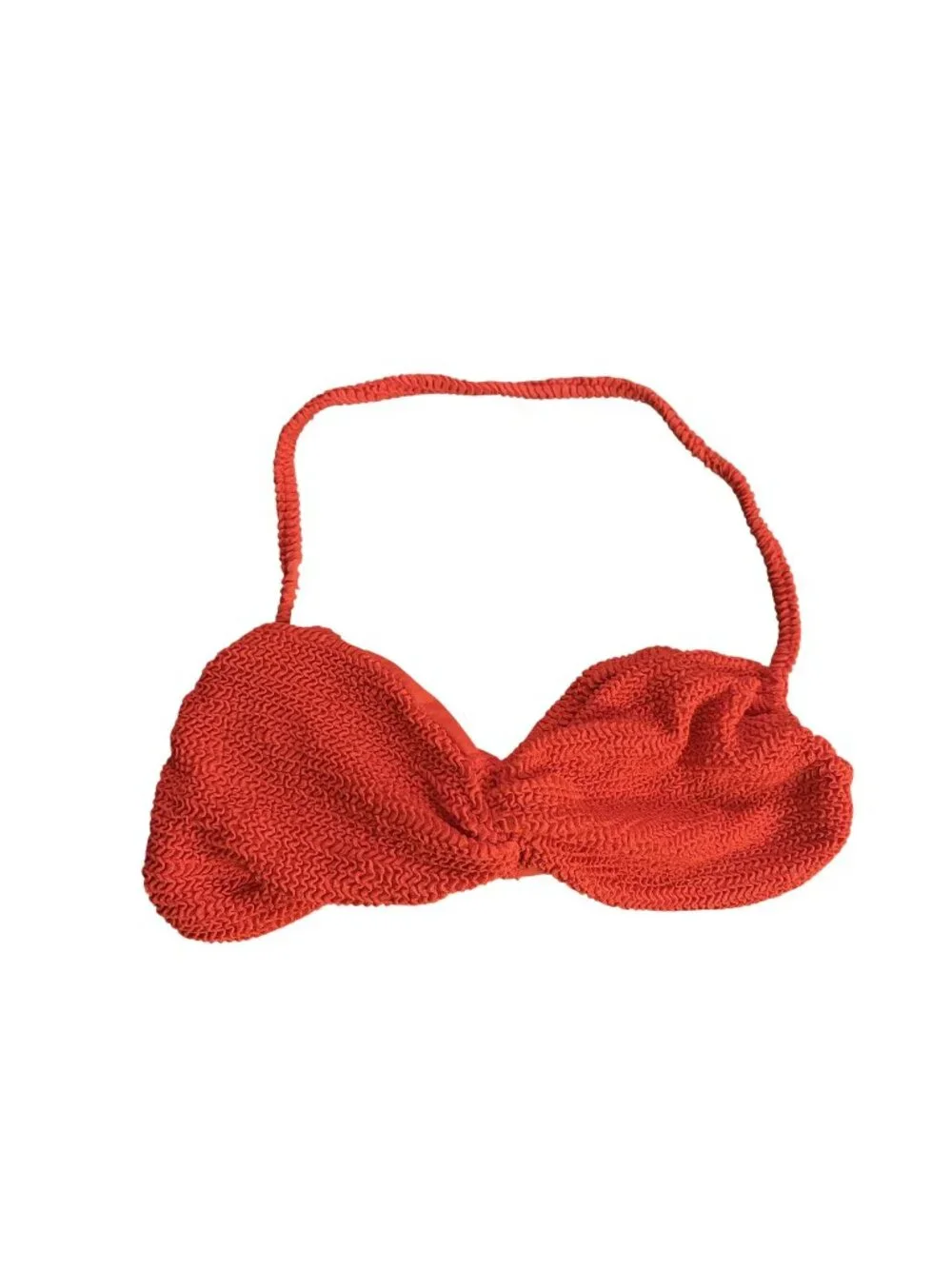 MONDAY Swimwear Tamarama Bikini Top in Chili Pepper Crinkle